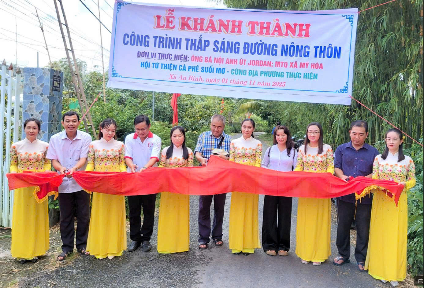 Khánh thành công trình “Thắp sáng đường quê” tại ấp Phú An 1, xã An Bình
