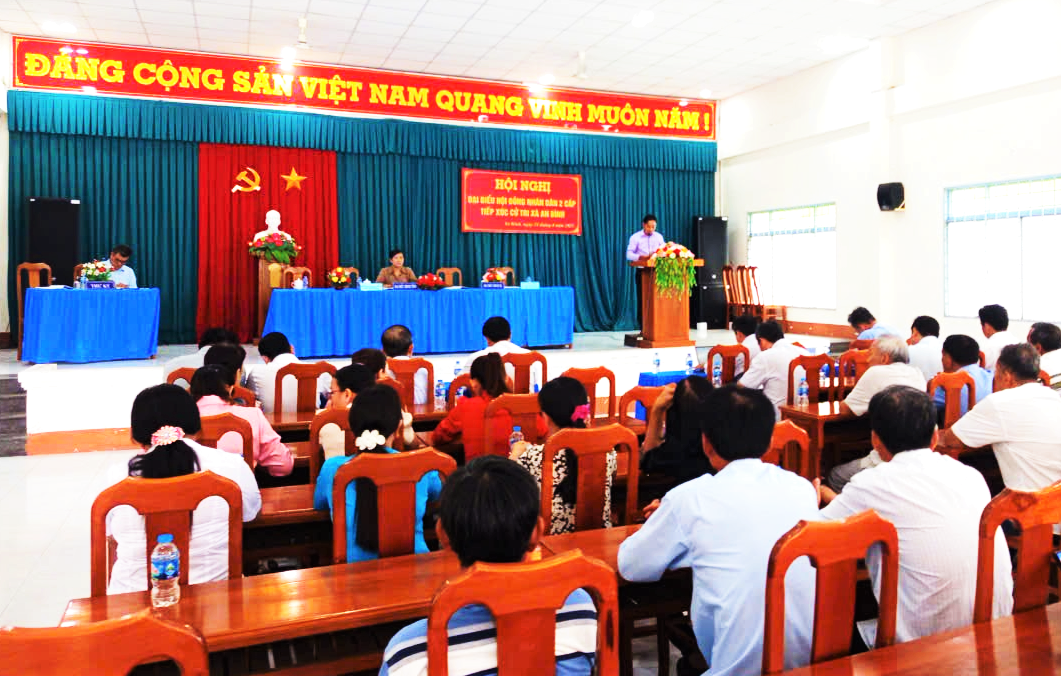 Đại biểu Hội đồng nhân dân xã An Bình khóa XII, nhiệm kỳ 2021-2026 tiếp xúc cử tri sau Kỳ họp thứ hai
