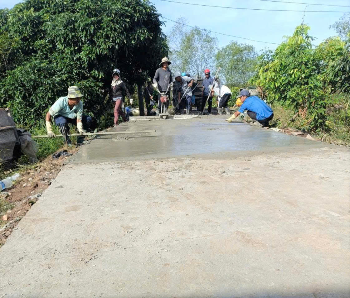 Giám sát chặt chẽ công trình giao thông nông thôn, hướng tới hoàn thiện tuyến đường An Hòa – An Long
