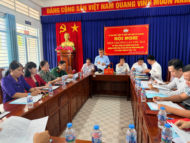 An Bình tổ chức Hội nghị hiệp thương lần thứ hai, lập danh sách sơ bộ người ứng cử đại biểu HĐND xã nhiệm kỳ 2026 – 2031