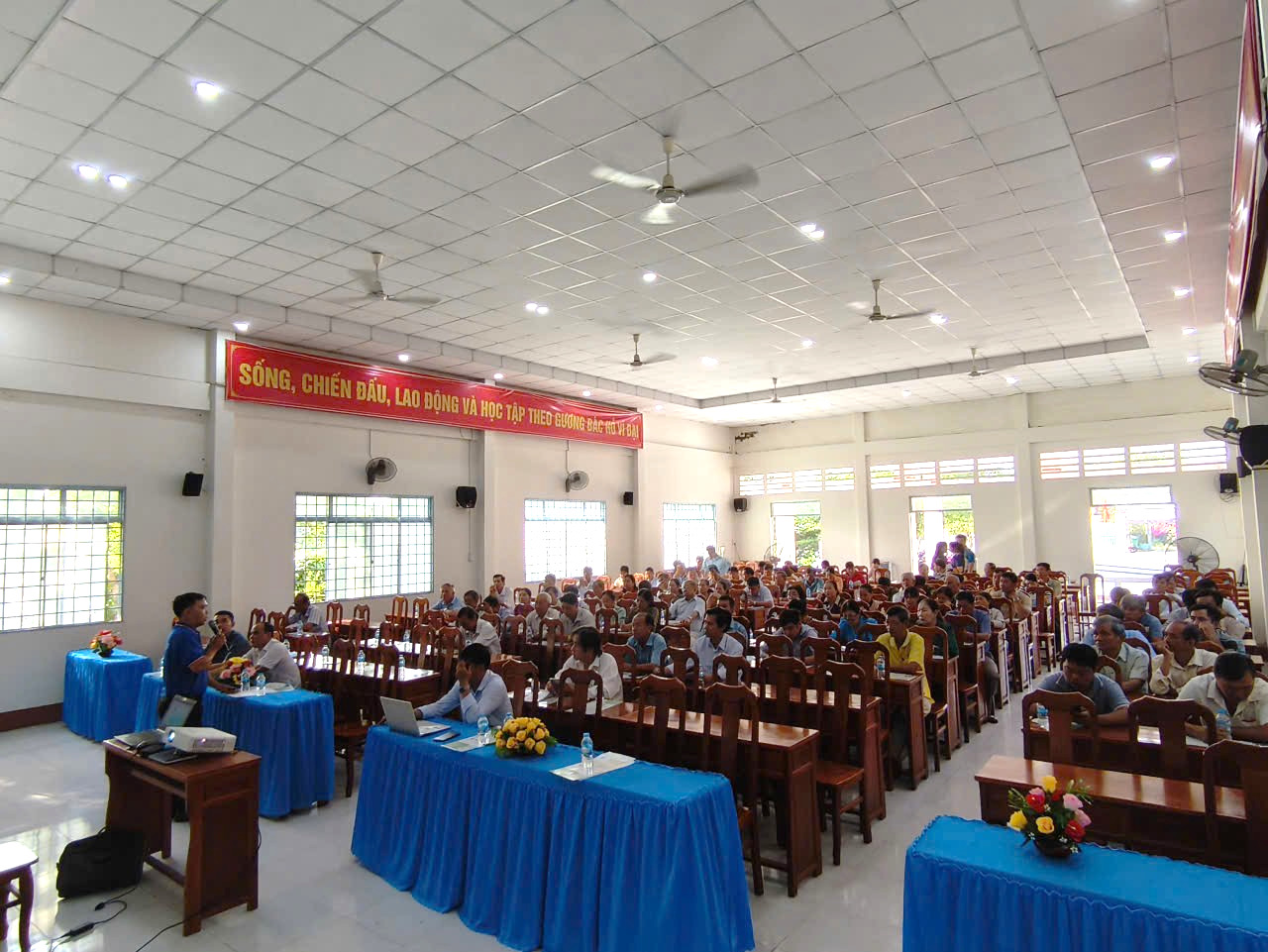 XÃ AN BÌNH TỔ CHỨC LỄ PHÁT ĐỘNG VÀ RA QUÂN HƯỞNG ỨNG “THÁNG VẬN ĐỘNG, TRIỂN KHAI BẢO HIỂM XÃ HỘI TOÀN DÂN”