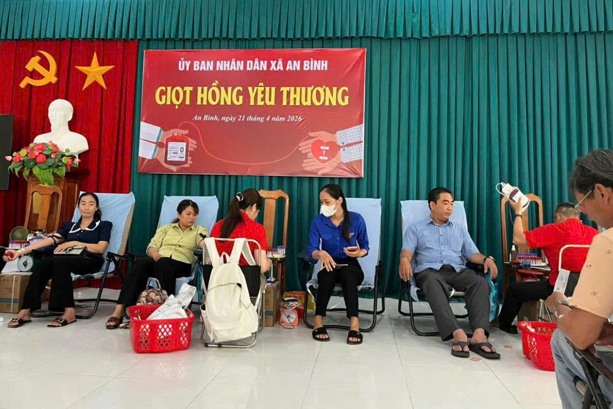Lan tỏa nghĩa cử cao đẹp từ chương trình hiến máu “Giọt hồng yêu thương” tại xã An Bình