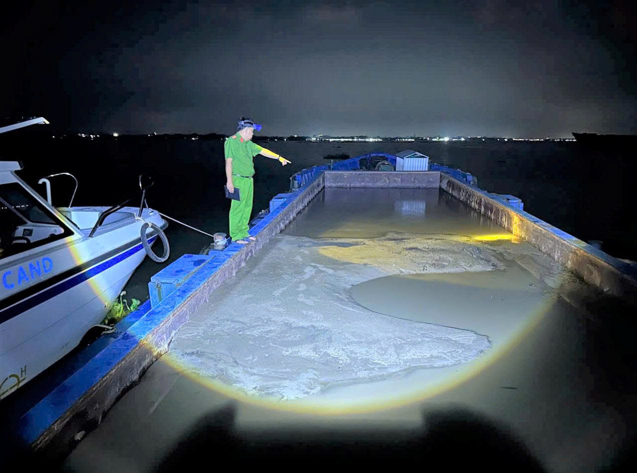 Công an xã An Bình tuần tra phát hiện, xử lý 01 trường hợp tàng trữ khoáng sản (cát sông) không có nguồn gốc hợp pháp
