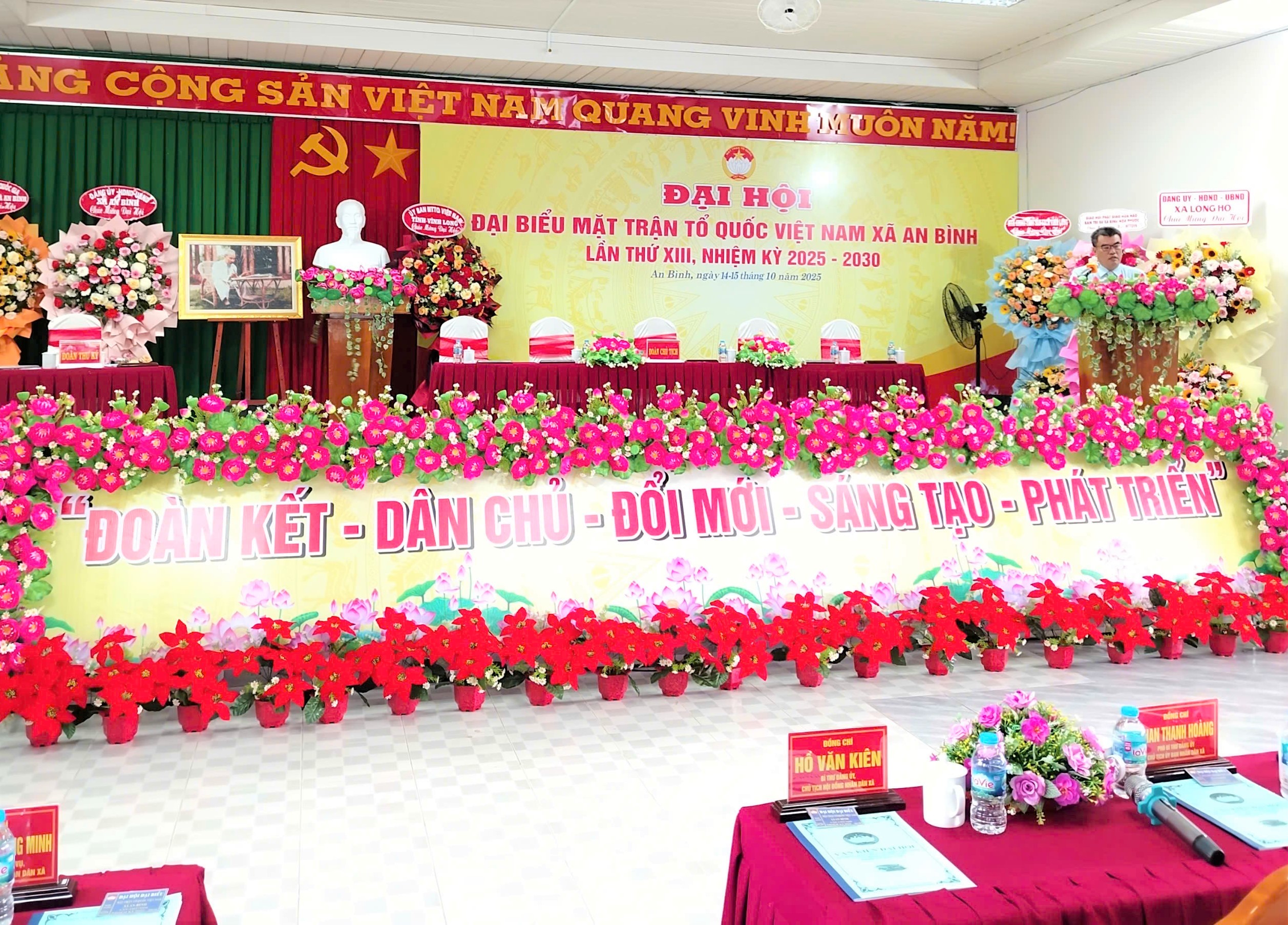 Đại biểu đồng thuận cao trong ngày làm việc đầu tiên của Đại hội MTTQ Việt Nam xã An Bình