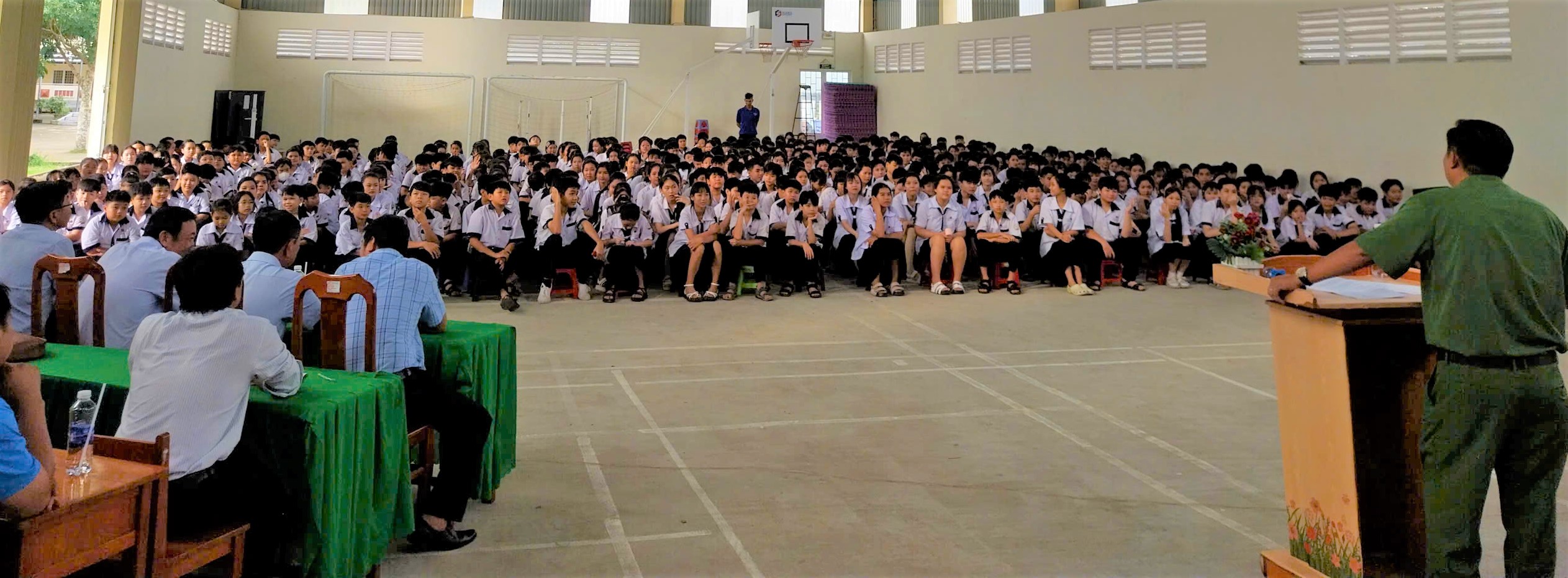 Công an xã An Bình tuyên truyền về phòng chống ma túy và bạo lực học đường
