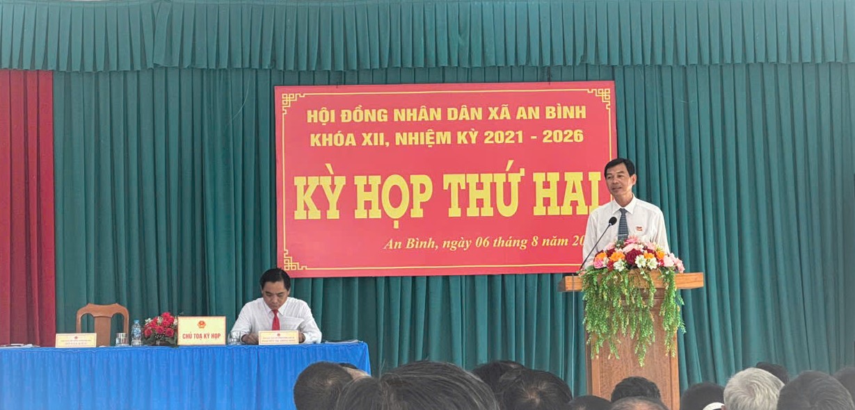 KỲ HỌP GIỮA NĂM 2025 CỦA HỘI ĐỒNG NHÂN DÂN XÃ AN BÌNH KHOÁ XII, NHIỆM KỲ 2021-2026