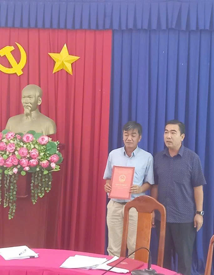 Xã An Bình công bố quyết định bổ nhiệm Phó Trưởng phòng Văn hóa – Xã hội
